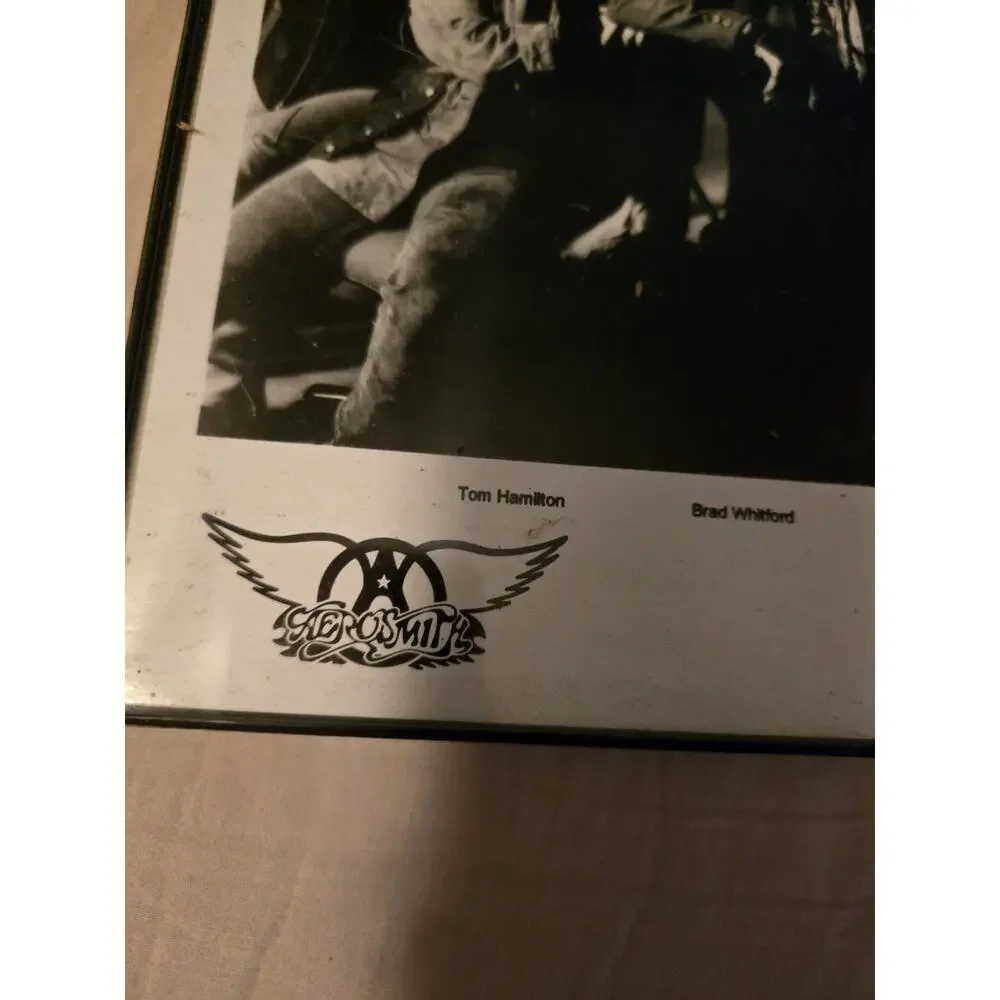 Vintage 1993 Aerosmith Geffen Records Promo Press Photo Framed 8x10 Norman Seeff